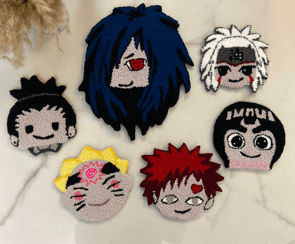 Anime set of 6 coasters
