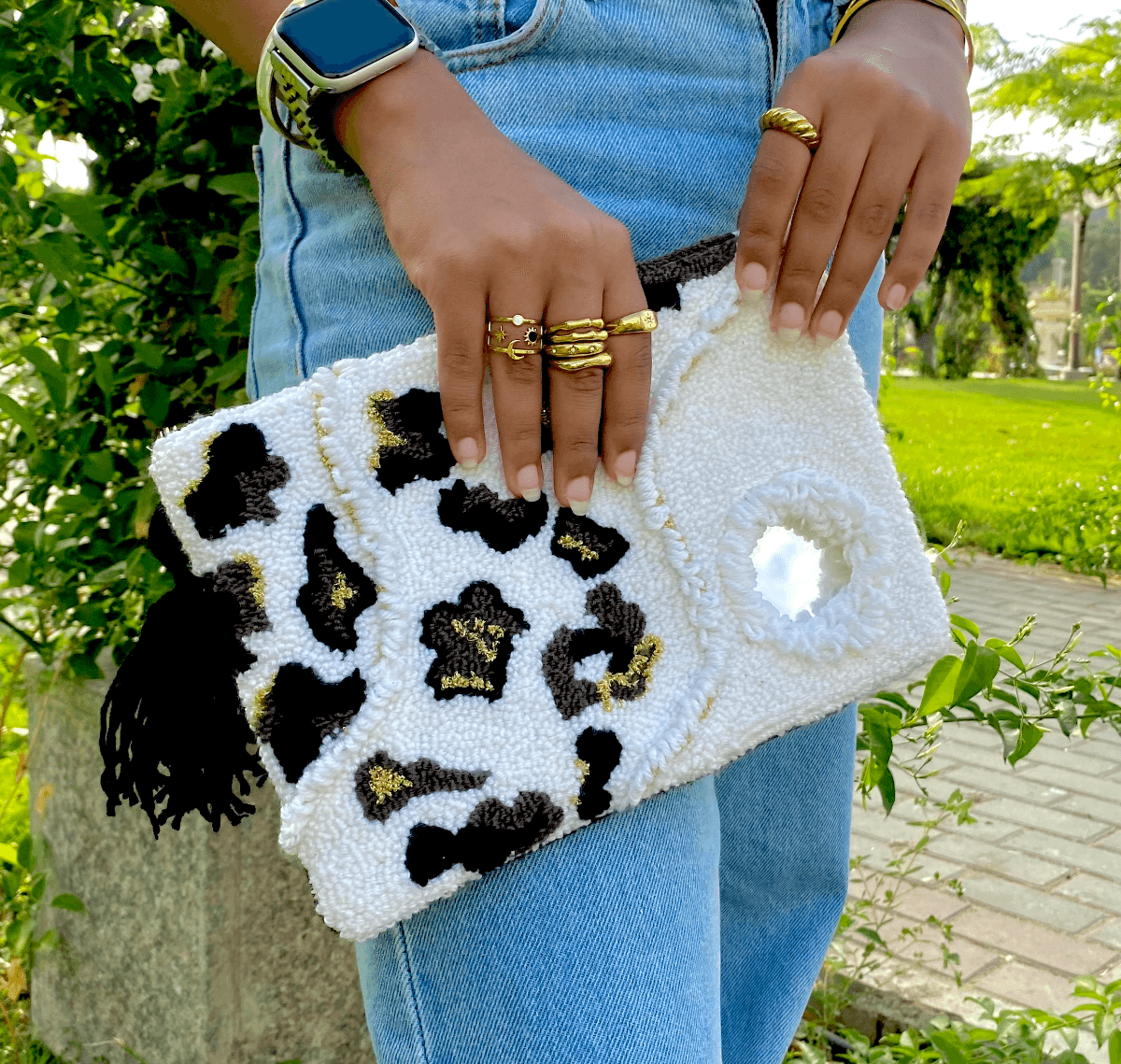 Leopard Mirror Clutch