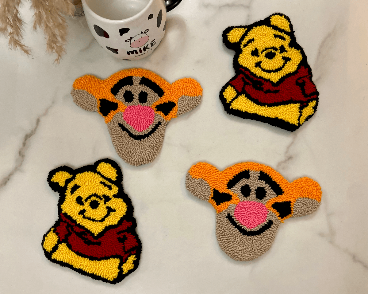 Winnie and Tiger Coasters Set